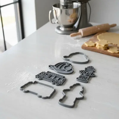 BOMBERO CORTANTES Y MARCADORES PACK 3 PIEZAS (8CM)