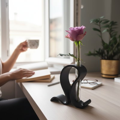 JARRON SIMIL OMEGA CON TUBO DE ENSAYO