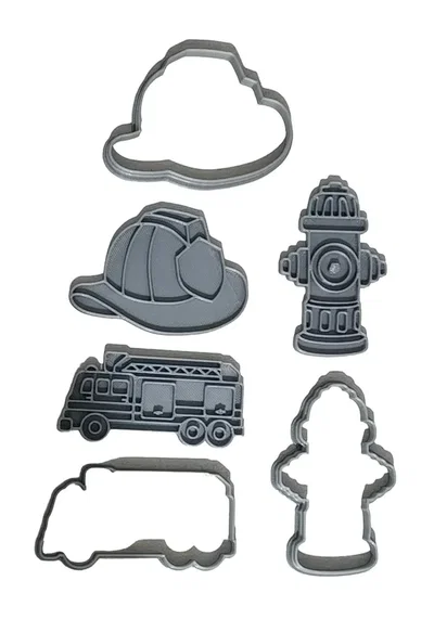 BOMBERO CORTANTES Y MARCADORES PACK 3 PIEZAS (8CM)