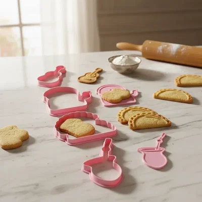 COSTUMBRES ARGENTINAS CORTANTES Y MARCADORES PACK 4 PIEZAS