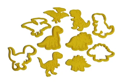 DINOSAURIOS CORTANTES Y MARCADORES V2 PACK 6 PIEZAS