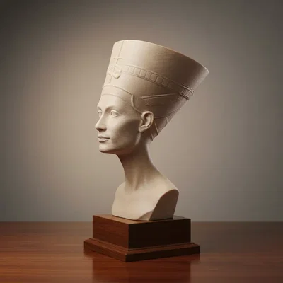 ESCULTURA BUSTO DE NEFERTITI