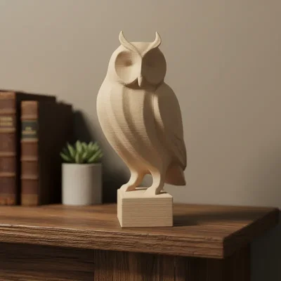 ESCULTURA DETALLADA BUHO