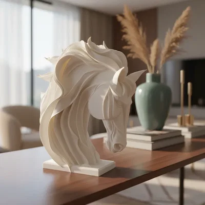 ESCULTURA ABSTRACTA DE CABALLO