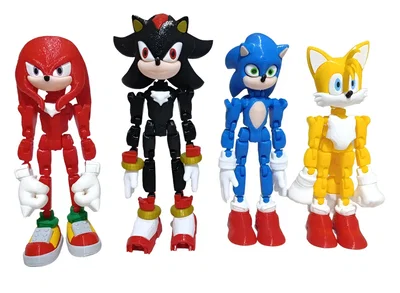 MEGA PACK COLECCION SONIC + SHADOW + TAILS + KNUCKLES