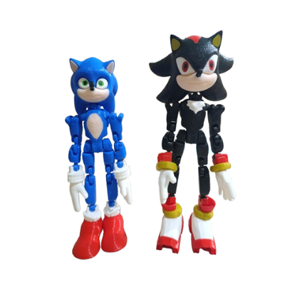 PACK SONIC SHADOW ARTICULADO + SONIC ARTICULADO 