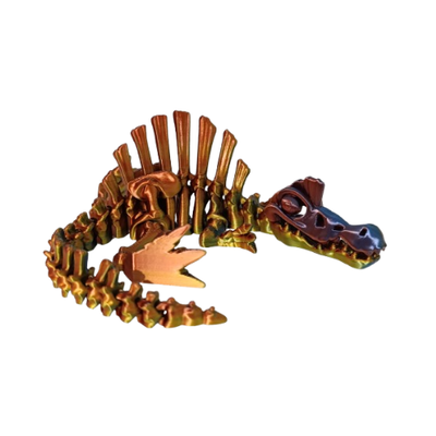 DINOSAURIO ESPINOSAURIO ESQUELETO TRICOLOR 