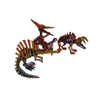 DIENTE DE SABLE + PTERANODON + ESPINOSAURIO HUESO PACK