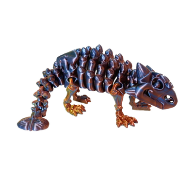  DINOSAURIO ESQUELETO ANKYLOSAURIO ARTICULADO TRICOLOR