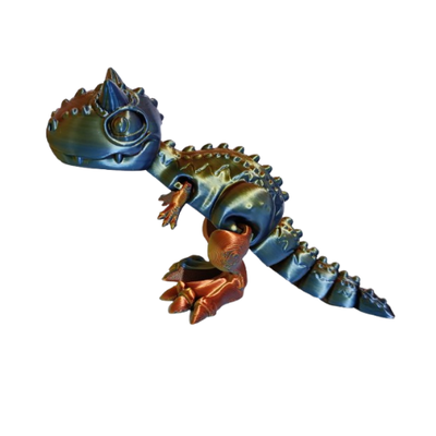 DINOSAURIO CARNOTAURIO ARTICULADO TRICOLOR 
