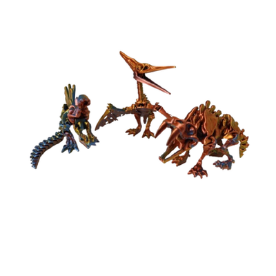 DIENTE DE SABLE + PTERANODON + ESPINOSAURIO HUESO PACK