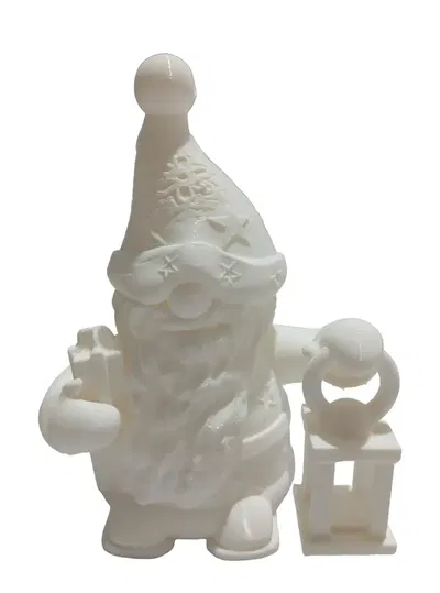 GNOMO SANTA CLAUS CON LAMPARA