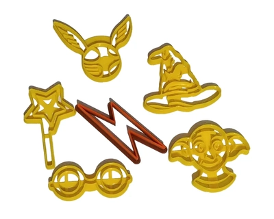 HARRY POTTER CORTANTES PACK 6 PIEZAS V2