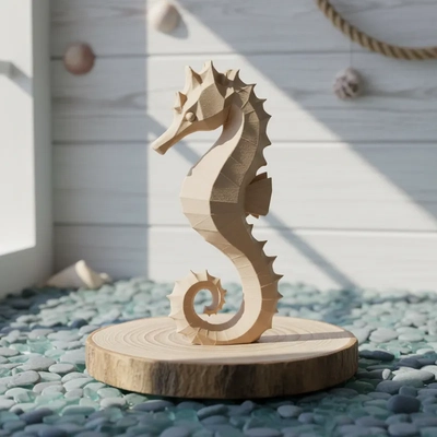ESCULTURA CABALLITO DE MAR DECORATIVO