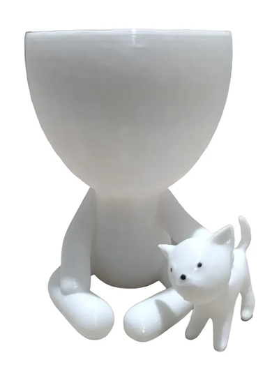 MACETA ROBERT CON GATO