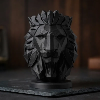 ESCULTURA BUSTO DE LEON