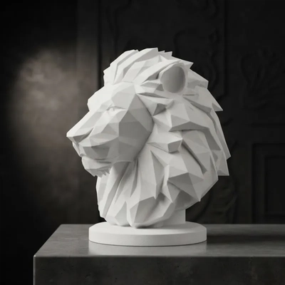 ESCULTURA BUSTO DE LEON