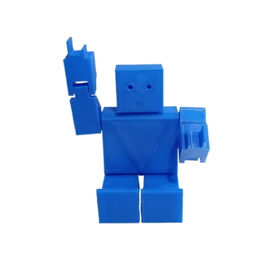ROBOT ARTICULADO IMPRESION 3D SIMIL MINECRAFT