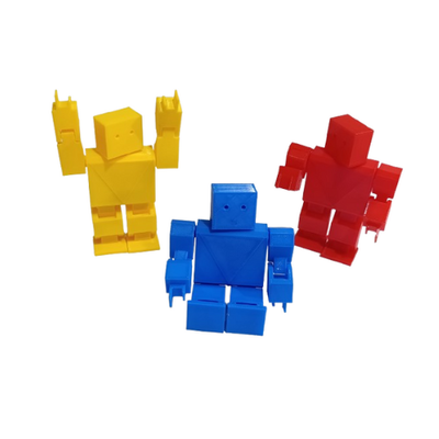 ROBOT ARTICULADO IMPRESION 3D SIMIL MINECRAFT