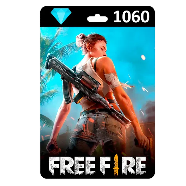 Tarjeta Free Fire - 1080 Diamantes - Recarga