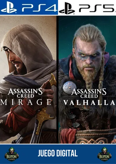Assassin's Creed Mirage & Assassin's Creed Valhalla Bundle