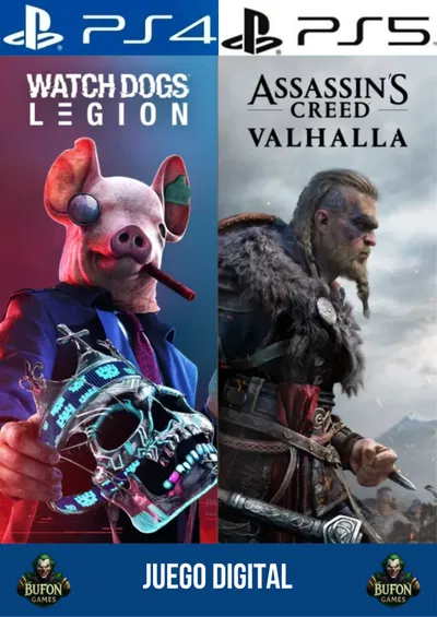 Assassin's Creed Valhalla + Watch Dogs Legion