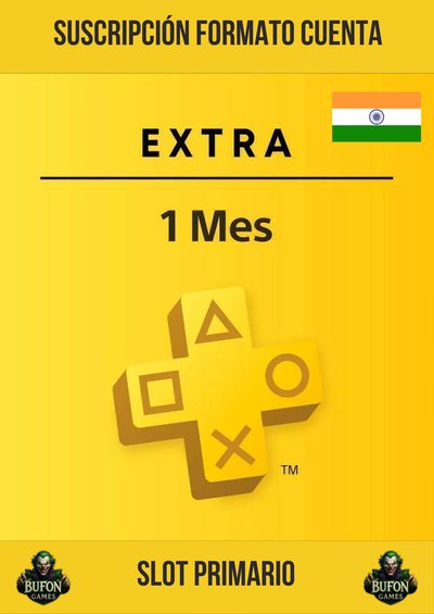 Playstation Plus Extra INDIA (1 MES)