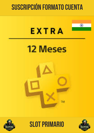 Playstation Plus Extra INDIA (12 MESES)