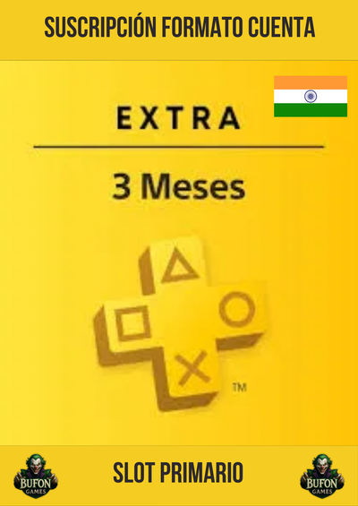 Playstation Plus Extra INDIA (3 MESES)
