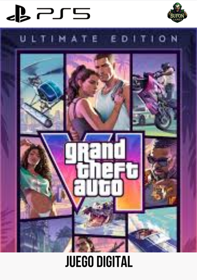 Grand Theeft Auto VI Ultimate Edition (GTA VI - GTA 6) - SECUNDARIA - (Estreno: 19/11/26)