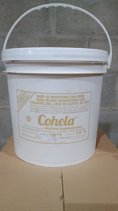 BAñO CON LECHE INDUSTRIAL 76010 X 10KG COHELA