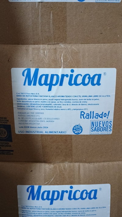RALLADO BLANCO PARA GRANIZAR X 3KG MAPRICOA