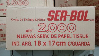 SERVILLETA 18 X 18 OCCASIONE CON GUARDA
