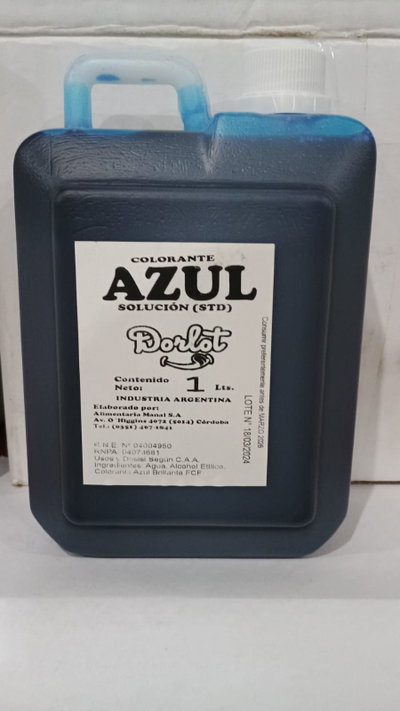 COLORANTE AZUL X 1 LT