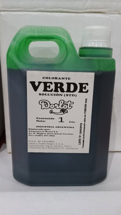 COLORANTE VERDE X 1 LT