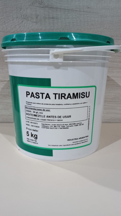 PASTA TIRAMISU X 5KG PEHUENIA