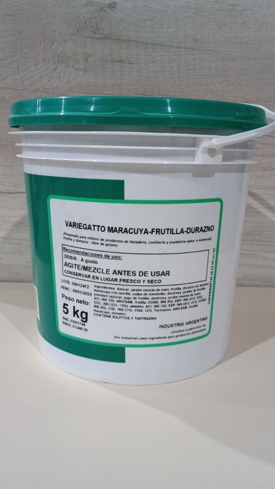 VARIEGATO MARACUYA FRUTILLA DURAZNO X 5KG PEHUENIA