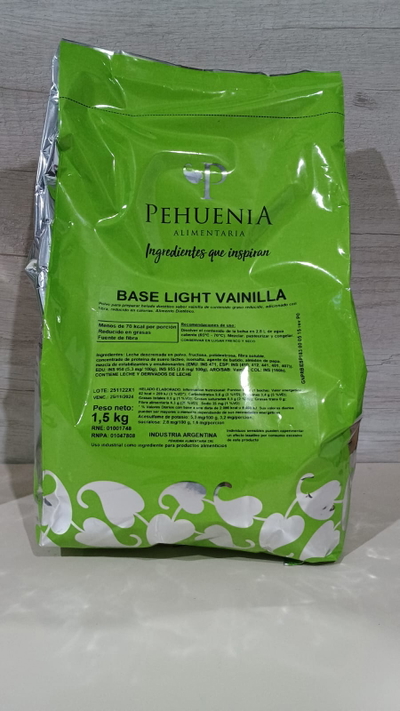 POLVOS LIGHT VAINILLA X 1.5kg PEHUENIA