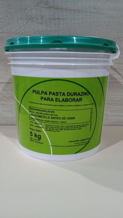 PULPA PASTA DURAZNO PEHUENIA X 5KG