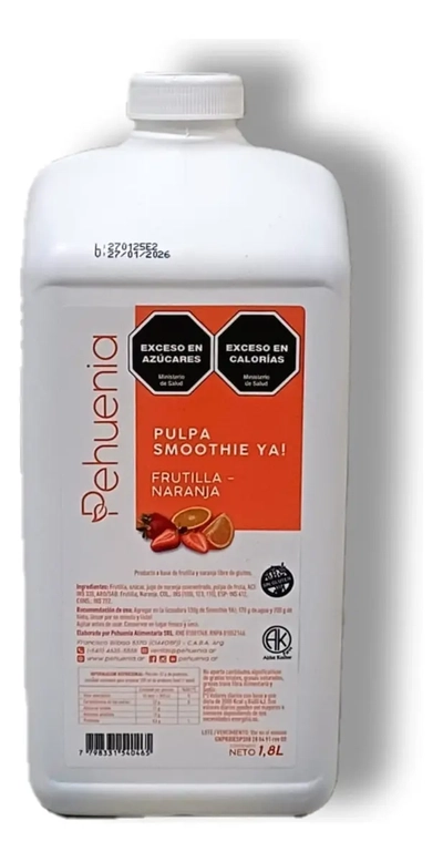 SMOOTHIE  FRUTILLA-NARANJA X 2.1kg PEHUENIA