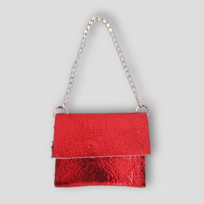 MINI BAG GLAMM ROJO METALIZADA