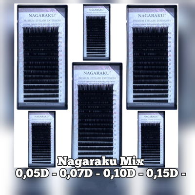 PESTAÑAS MIX CURVATURA D NAGARAKU
