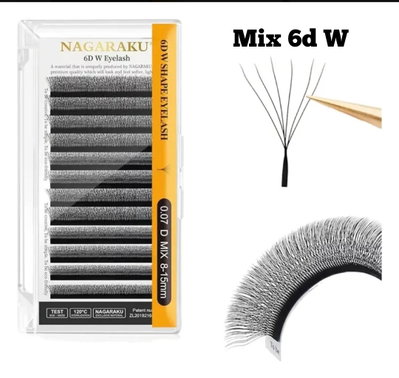 PESTAÑAS MIX 6D W 0,07D TECNOLOGICAS NAGARAKU 