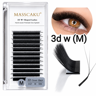 MASSCAKU 3D W  CURVA (M) LU -MIX CLOVER BLACK PESTAÑAS 