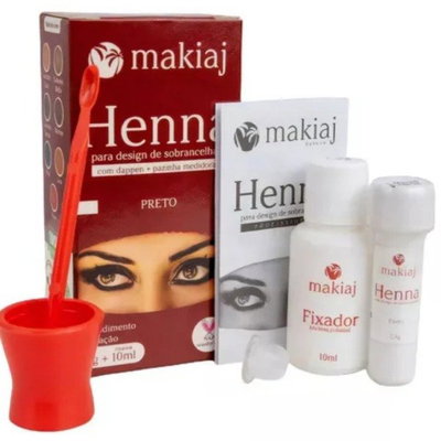 HENNA MAKIAJ  TINTE PARA CEJAS 1.5G +10ML