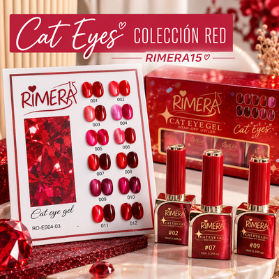 ESMALTE OJO DE GATO ROJO RIMERA QUINCE RQ-ES04-03