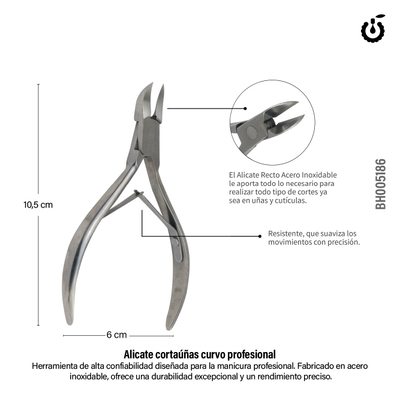 ALICATE CORTA UÑAS CURVO CHERIMOYA BH005186