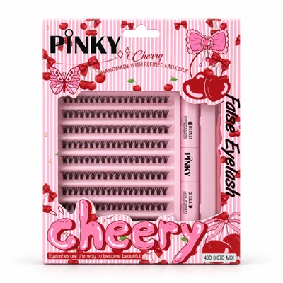KIT PESTAÑAS POR PUNTO PINKY CHERRY 