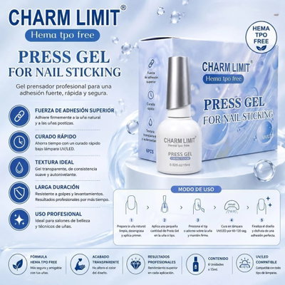 PRESS GEL CHARM LIMIT 15mL FOR NAIL STICKING