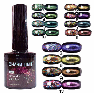 ESMALTES X12 CAT EYE FIREWORK CHARM LIMIT ZMA-307